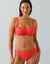 Haut de maillot de bain avec armatures Solaro - forme bandeau (grenadine)