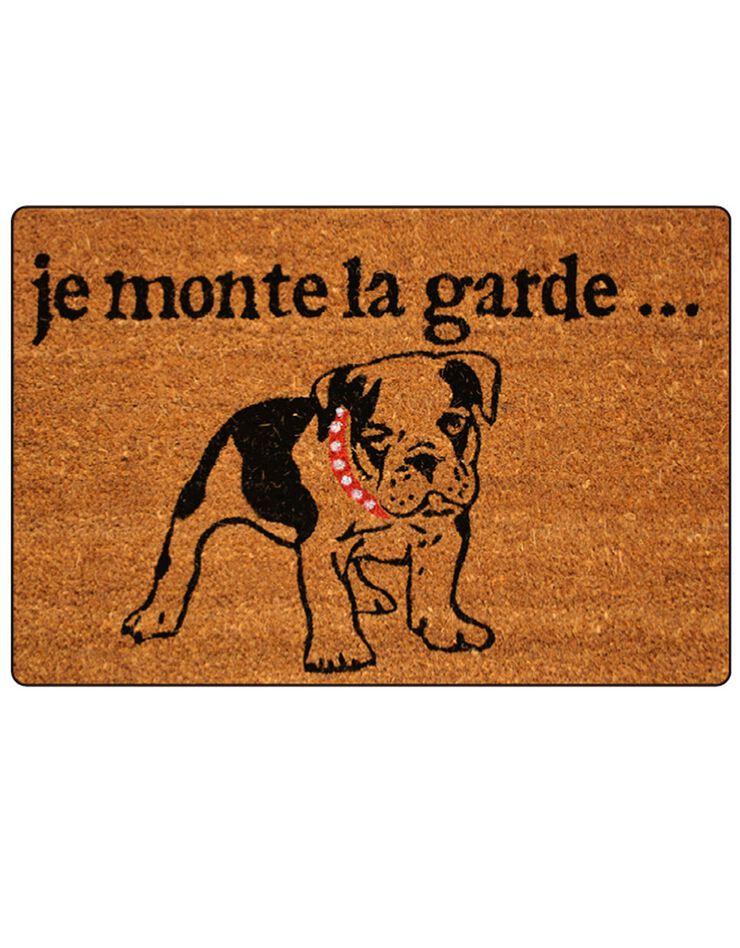 Paillasson coco motif chien (marron)