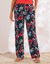 Pantalon large fluide, imprimé (marine)