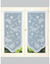 Vitrage droit pointe maille dentelle motif bucolique - la paire (blanc)
