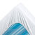 Drap-housse uni polyester - coton bonnet 32 cm (blanc)