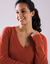 Pull tunique col V (paprika)