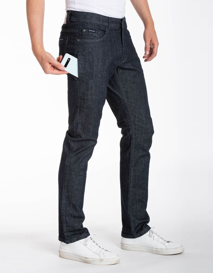 Jean droit poche smartphone, denim stretch (brut) Jean droit poche smartphone, denim stretch (brut)