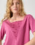 T-shirt boite brodé, manches courtes amples (figue)