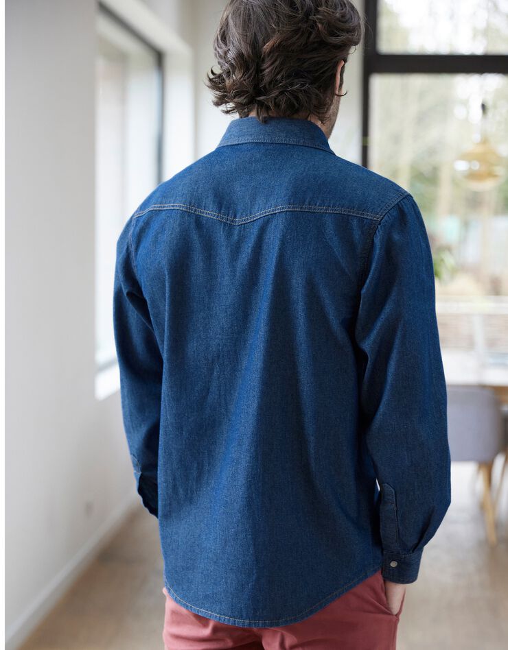 Chemise jean "western" (stone)