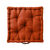 Coussin de sol uni coton (terracotta)