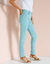 Pantalon stretch coutures affinantes (céladon)