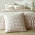 Linge de lit Lou imprim&eacute; carreaux - en coton (beige)
