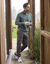 Sweat molleton col camionneur zippé (vert foncé)