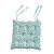 Galette de chaise motif feuillage - lot de 2 (cèdre)