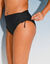 Bas de maillot de bain uni Solaro taille haute (noir)