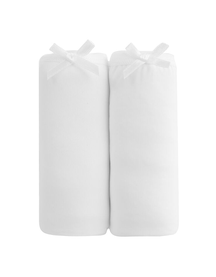 Culotte microfibre forme midi – Lot de 2 (blanc) Culotte microfibre forme midi – Lot de 2 (blanc)