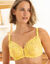Soutien-gorge forme embo&icirc;tante dentelle unie Arum - avec armatures (jaune)