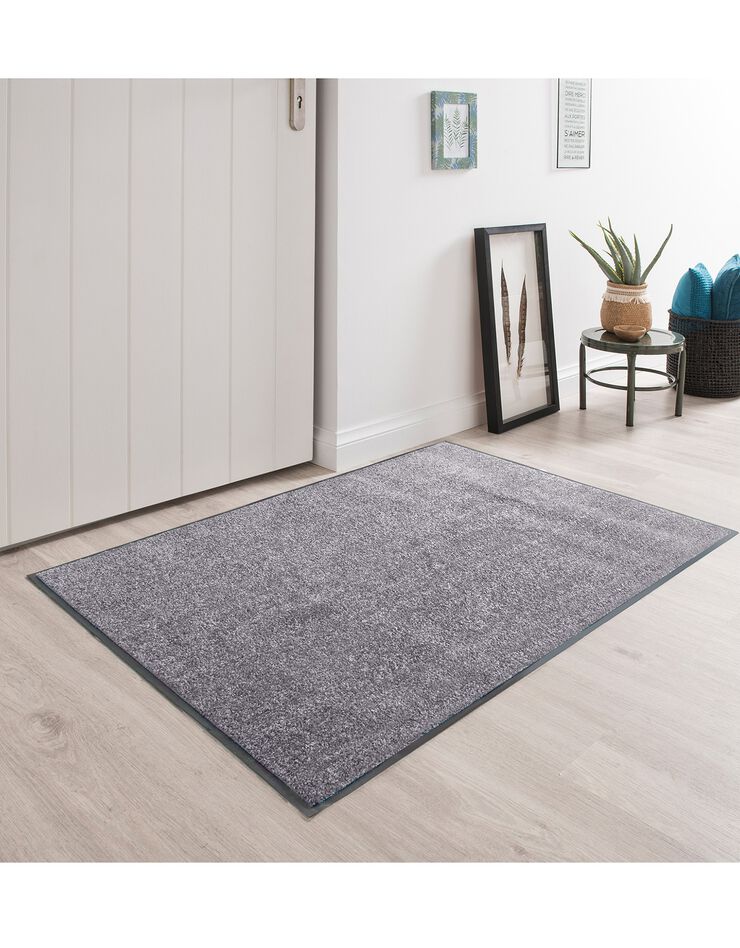 Tapis uni anti-poussière luxe (gris) Tapis uni anti-poussière luxe (gris)