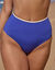 Bas de maillot de bain taille haute uni gainant Ilaya (bleu)