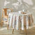 Nappe toile cirée imprimée feuillage  (beige / vert)