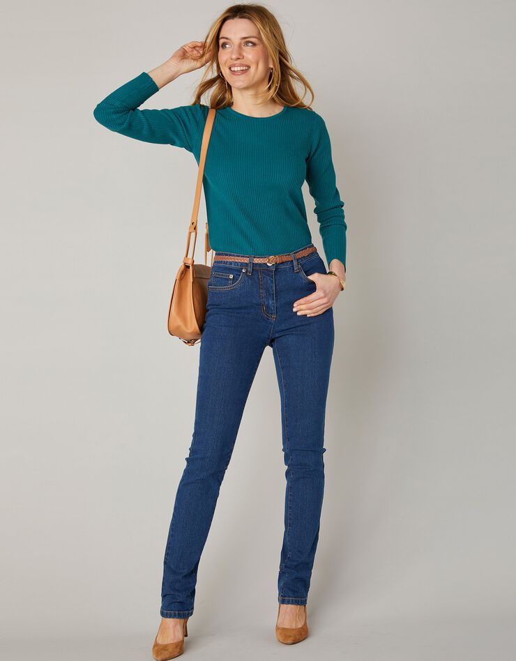 Jean droit stretch - petite stature (dark blue)