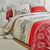 Linge de lit Montana en coton (rouge)