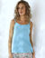 Débardeur de pyjama uni Ikat (bleu)