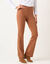 Legging bootcut uni, taille &eacute;lastiqu&eacute;e (noisette)