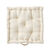 Coussin de sol uni coton (écru)