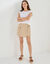 Jupe-short effet portefeuille (beige)