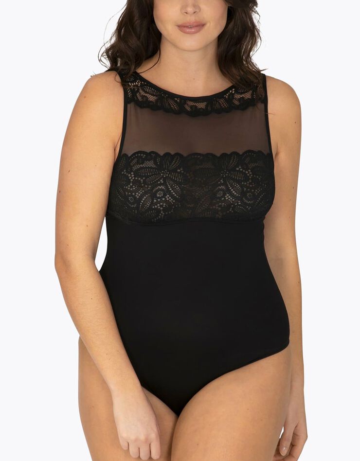 Body tulle et dentelle Envoûtante (noir) Body tulle et dentelle Envoûtante (noir)