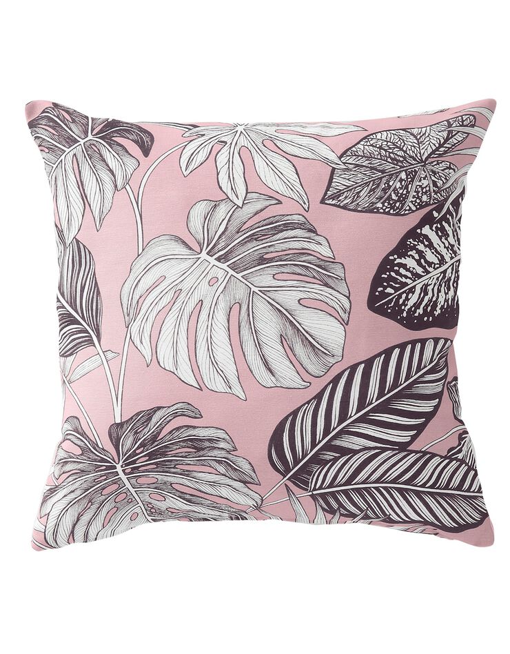 Housse de coussin imprimé tropical - lot de 2 (rose) Housse de coussin imprimé tropical - lot de 2 (rose)