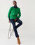 Pull col bateau manches 3/4, toucher doux (vert)