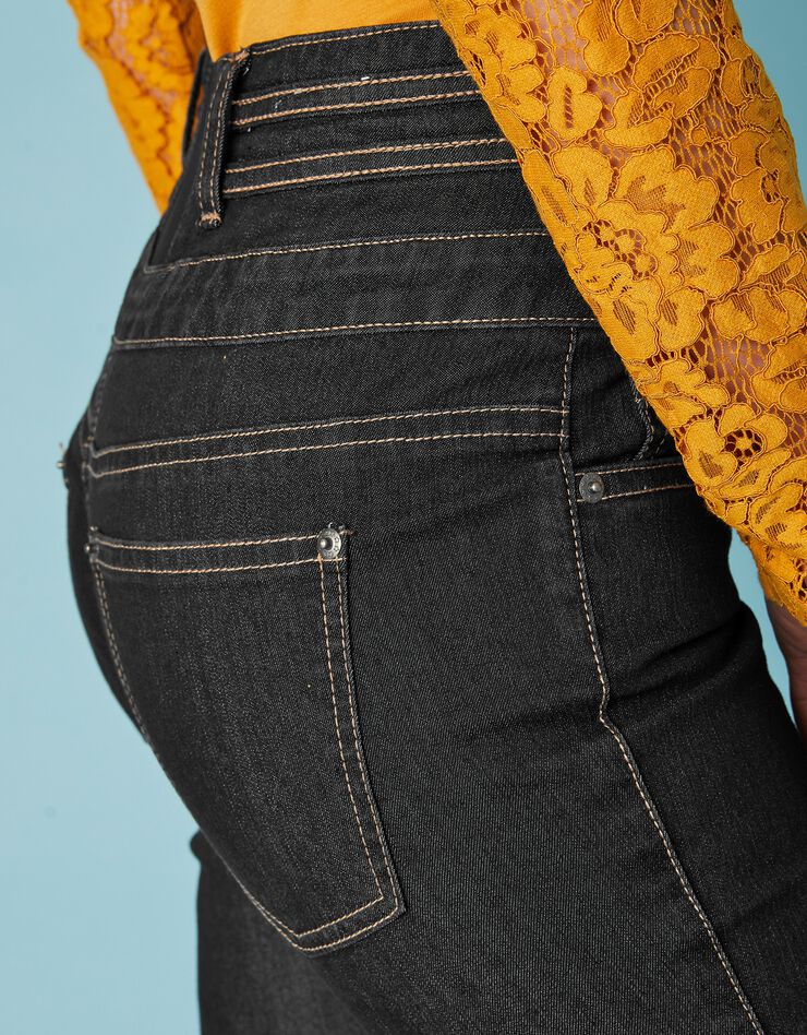 Jean coupe boocut taille haute - entrej. 75 cm (black) Jean coupe boocut taille haute - entrej. 75 cm (black)