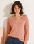 Pull ajouré fantaisie (rose blush)