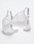 Soutien-gorge grand maintien dentelle coton stretch motif floral - sans armatures (blanc)