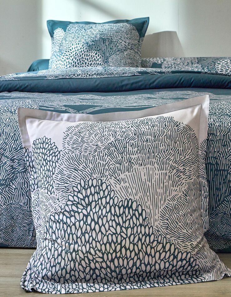 Linge de lit Gaelle en coton imprimé  (ardoise)