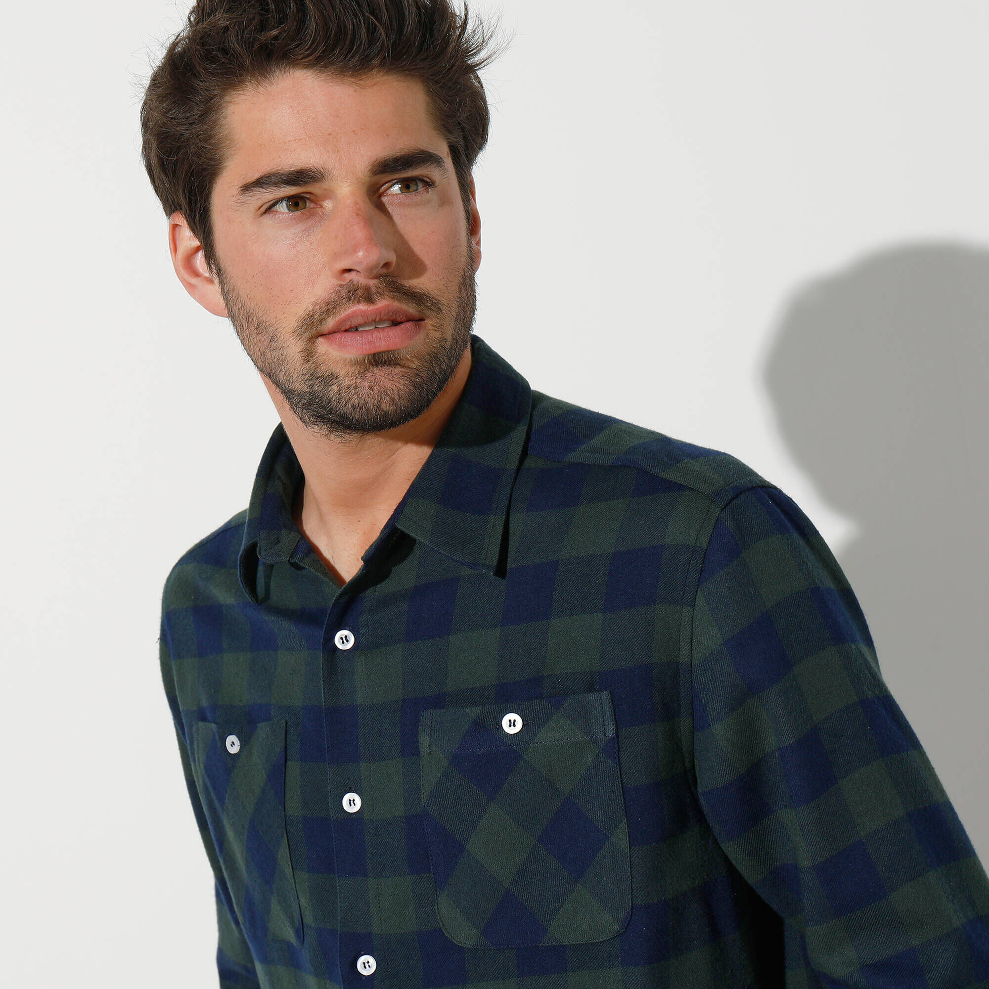 Chemise à Carreaux Bleu Vert Vineyard Vines Pour Garçon Taille XL 20 - 100% Coton, Manches Longues - Occasion Très Bon état