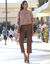 Pantacourt droit cargo (taupe)