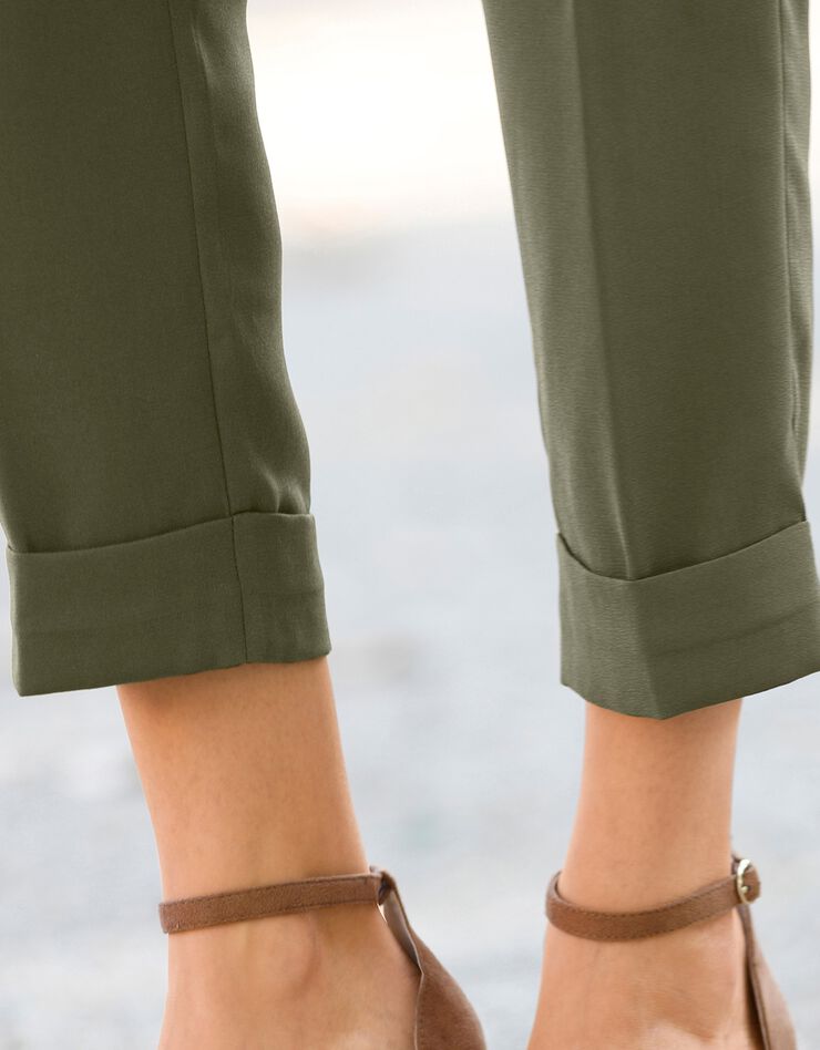 Pantalon fuselé 7/8ème fluide (bronze) Pantalon fuselé 7/8ème fluide (bronze)