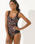 Maillot de bain 1 pièce Tarafa (noir / paprika)