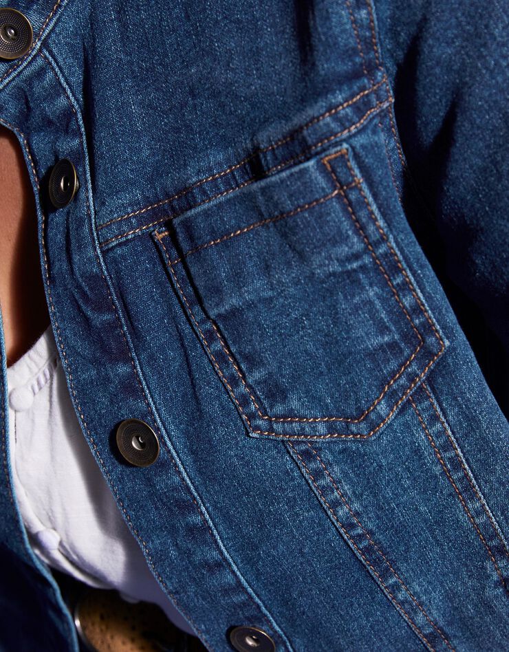 Veste en jean brodée (stone) Veste en jean brodée (stone)