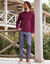 Pantalon droit 5 poches twill coton extensible (anthracite)