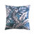 Coussin imprimé feuillage (bleu / gris)