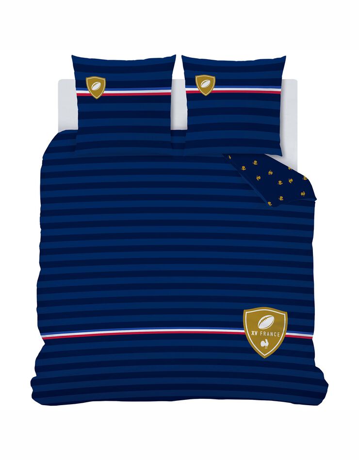 Parure de lit FFR® - coton (marine)