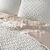 Parure couvre-lit + 2 taies blanc taupe (blanc / taupe)