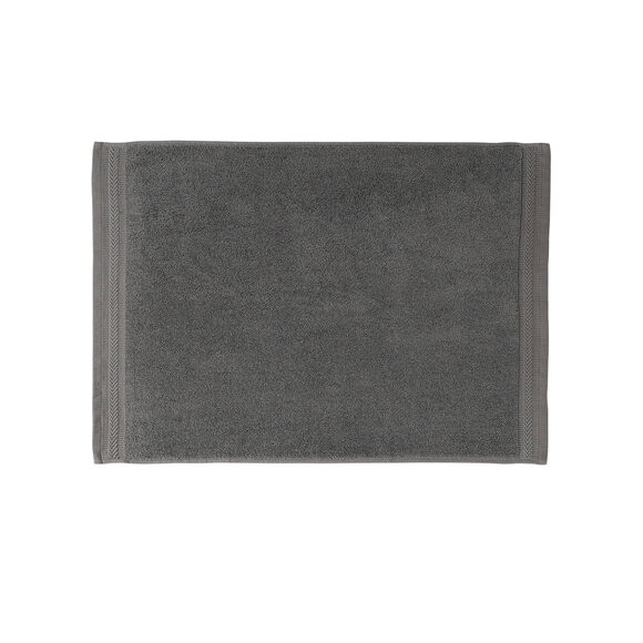 Tapis de bain &eacute;ponge liteau chevron (anthracite)