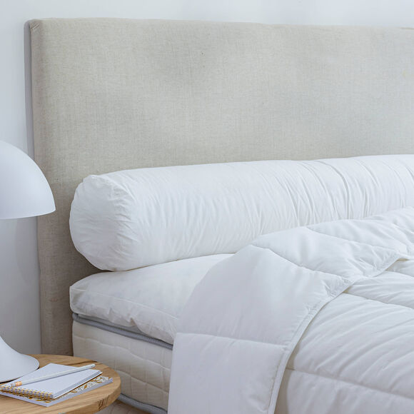 Traversin moelleux grande long&eacute;vit&eacute; (blanc)