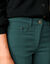 Pantalon droit stretch uni (vert sapin)
