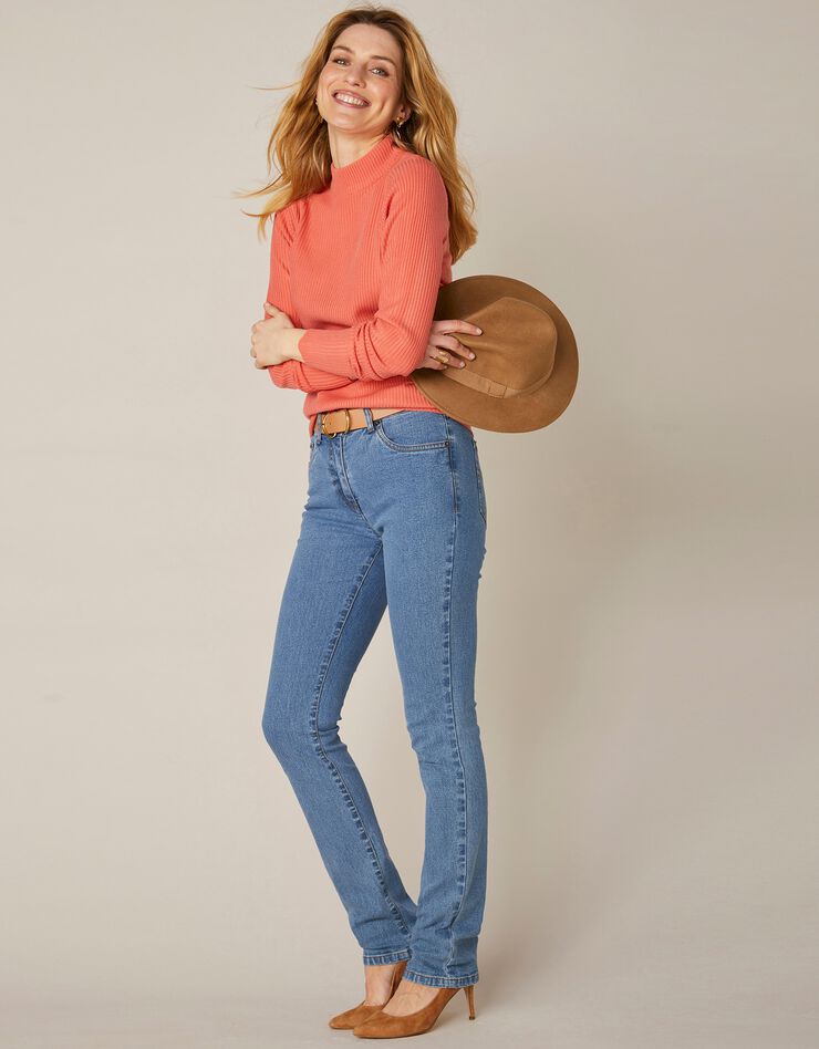 Jean droit stretch - petite stature (bleached) Jean droit stretch - petite stature (bleached)