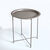 Table d'appoint métal, plateau coloré (taupe)