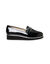 Mocassins compensés cuir verni à mors (noir)