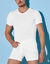 Tee-shirt sous-v&ecirc;tement homme col V - lot de 6 (blanc)