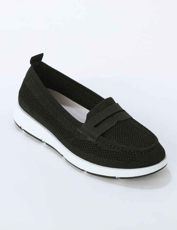 Mocassins souples mesh (noir)